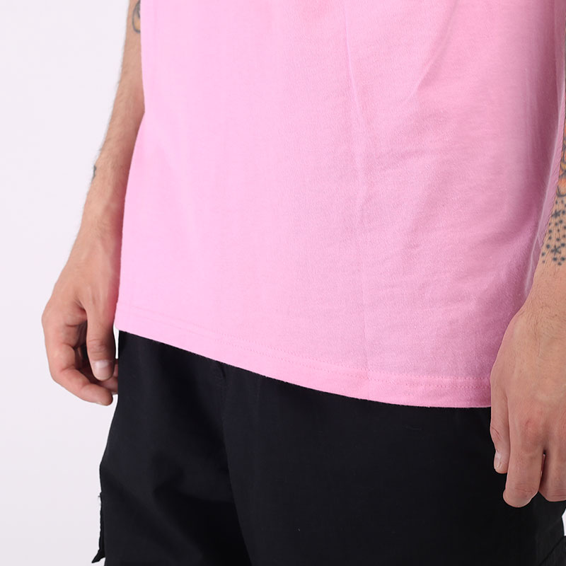 мужская розовая футболка Stussy Basic Tee 1904500-pink - цена, описание, фото 3